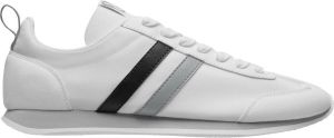 Roly Witte Retro sneaker met Grijs Zwarte streep Nadal