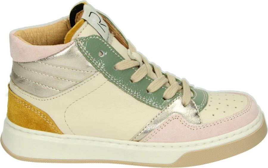 Romagnoli 5363R163~~~~~~~~~~~~~~~~~~~~~~ MeisjesHalf-hoogKindersneakers Wit beige