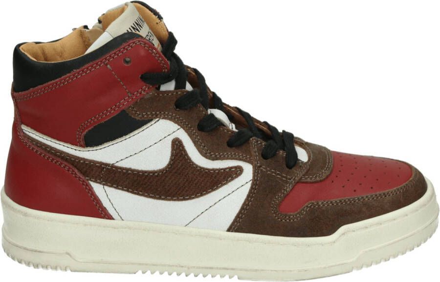 Romagnoli 7464R226 JongensHalf-hoogKindersneakers Rood