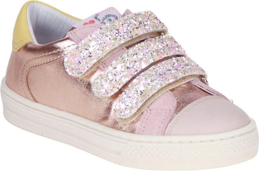 Romagnoli Velcroschoen Metallic Roze