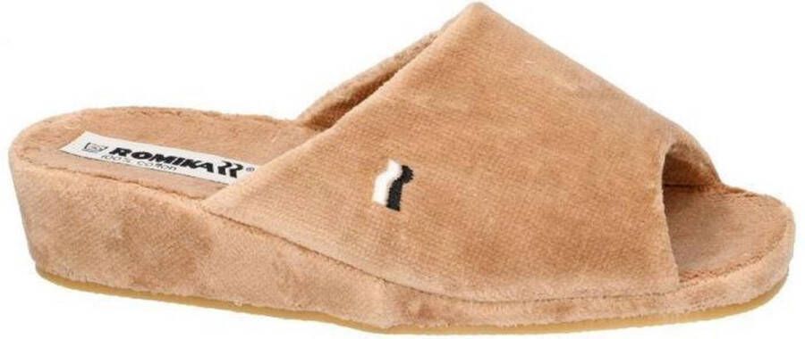 Romika -Dames beige pantoffel muil