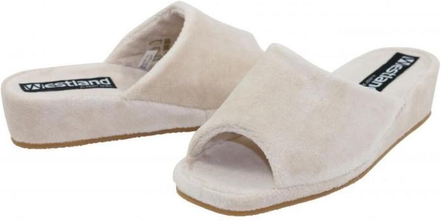 Romika Josef Seibel Romika Marseille Pantoffel Beige Badstof & machinewasbaar