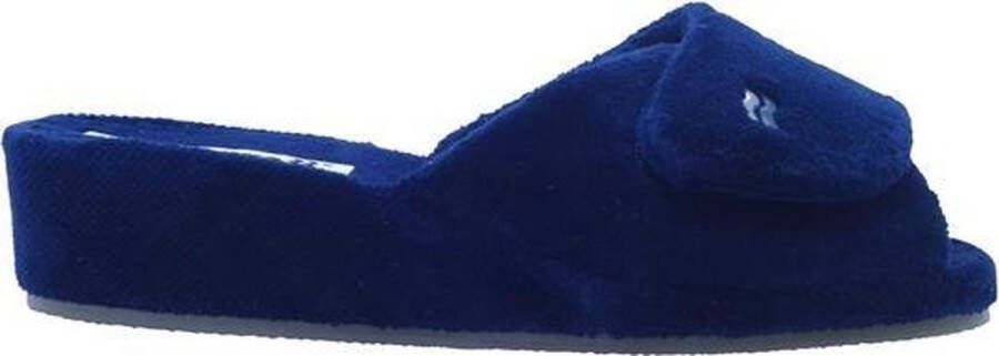 Romika Slipper Badstof 63025 58 503 Comino Marine Blauw Klitteband