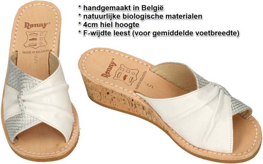 Ronny -Dames zilver slippers & muiltjes