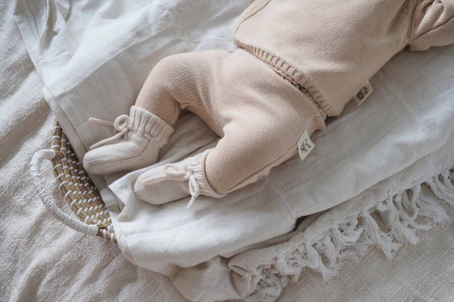 Rosinibabykinddesign Rosini-baby-sloffen-merinowol-ecru