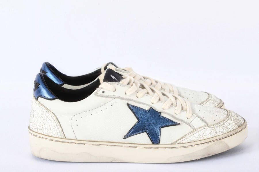 Rossati Model 7001 Sneakers Wit Blauw Ster Vintage