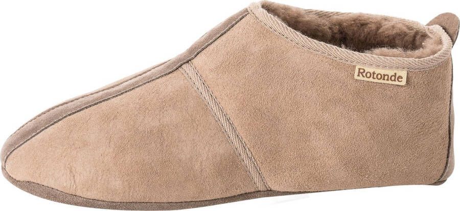 Rotonde Schapenvacht Pantoffel Nougat