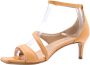 Guglielmo Rotta Rosa Leren Sandalen met Enkelband Beige Dames - Thumbnail 4