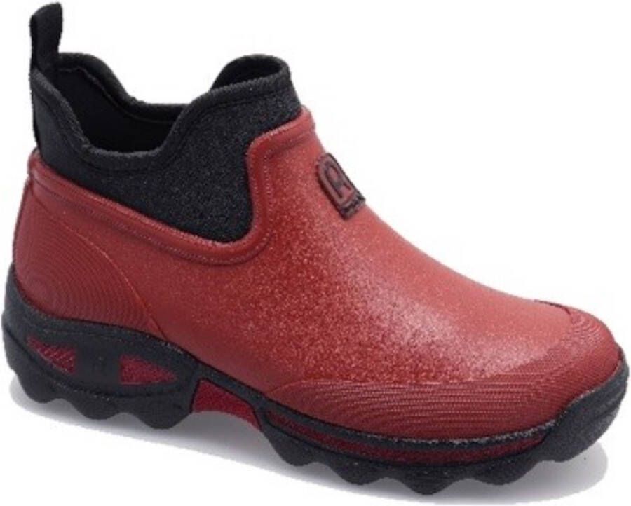 Rouchette Neopreen Laars Laag Clean Lady 778 Rood