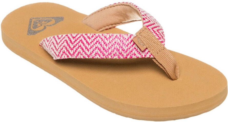Roxy Rg Porto Raffia Slippers Bruin Meisjes