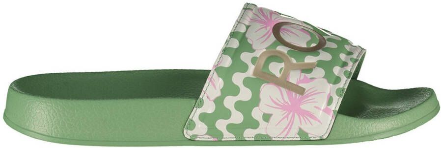 Roxy Rg Slippy Ii Slippers Groen Meisjes
