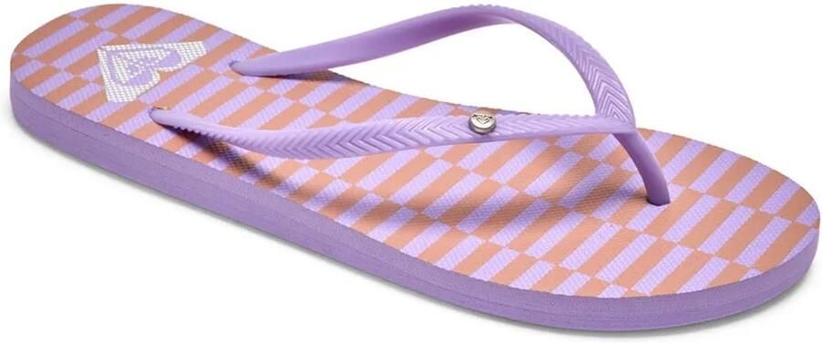 Roxy Bermuda Print Slippers Paars Vrouw