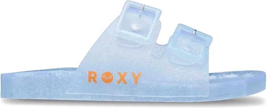 Roxy Kattie Glitter Slippers Blauw Vrouw