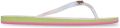 Roxy Mauricia Slippers Wit Vrouw - Lime/Groen/Roze