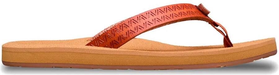 Roxy Porto Motif Slippers Oranje Vrouw
