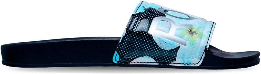 Roxy Slippy Ii Printed Slippers Blauw Vrouw