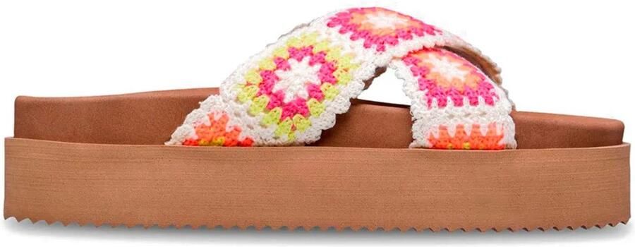 Roxy Syenna Hi 1 Sandalen Bruin Wit Vrouw