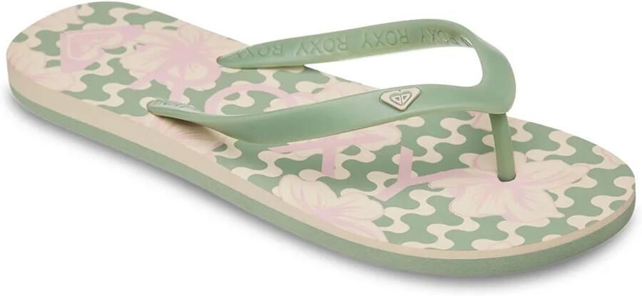Roxy Tahiti Vii Slippers Groen Vrouw