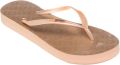 Roxy Viva Higher Slippers Beige Vrouw - Goud