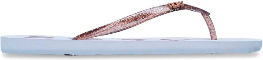 Roxy Viva Sparkle Slippers Blauw Vrouw