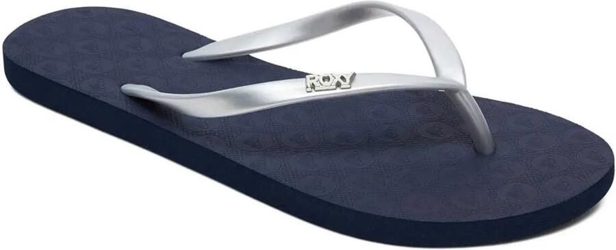 Roxy Viva Tone Ii Slippers Blauw Zilver Vrouw