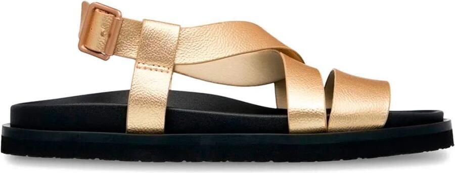 Roxy Zaho Crossed Sandalen Goud Vrouw