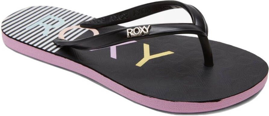 Roxy Viva Stamp Ii Slippers Zwart Meisjes