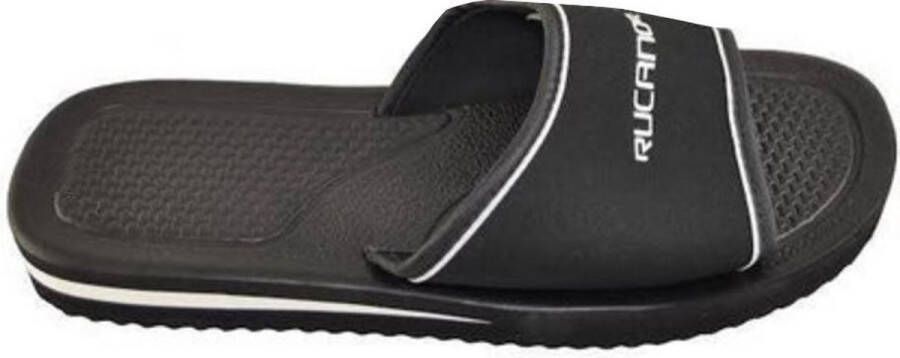 Rucanor Santorini Slippers Unisex Zwart Wit - Foto 2