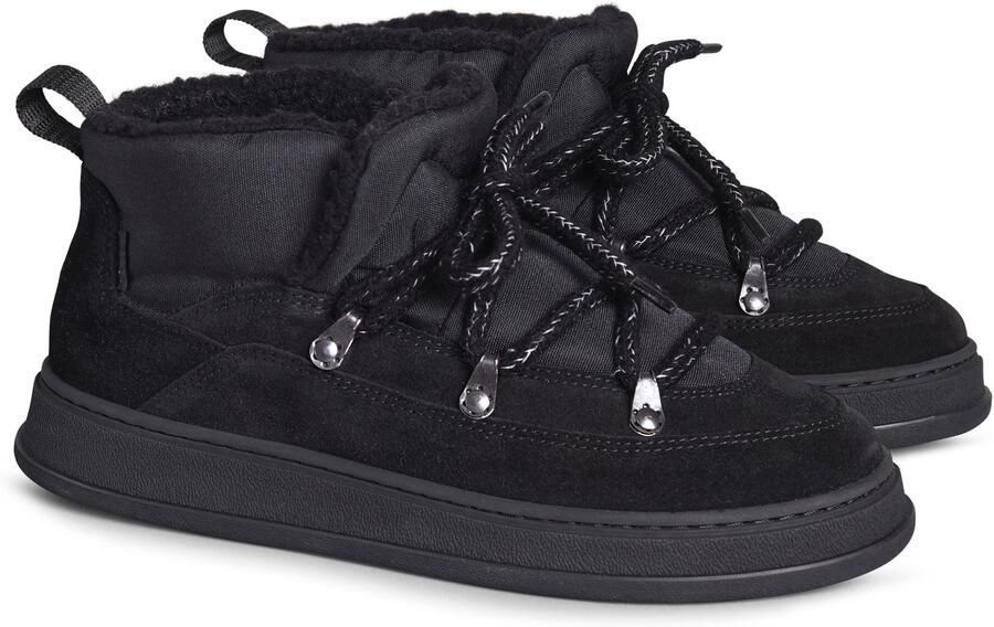 Rue de Wool Alaska Unisex Veterboots Zwart