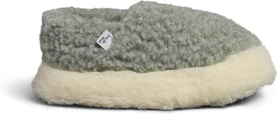 Rue de Wool The Nordic V3 Sea Green Natural Pantoffel 100% wol Made in