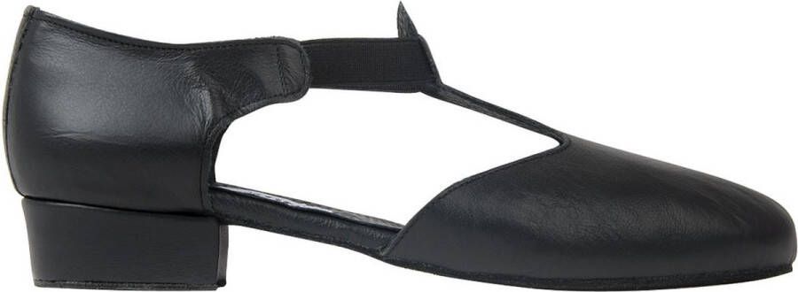 Rumpf Griekse Sandalen 1312 Dansschoenen Dames Greek Sandal Jazz Charakter Balboa Swing Salsa Dans Schoenen Zwart Leer