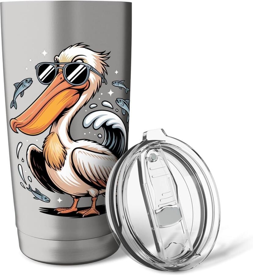 RVS thermosbeker voor vogelaars