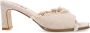 Sacha Dames Beige denim muiltjes met hak - Thumbnail 2