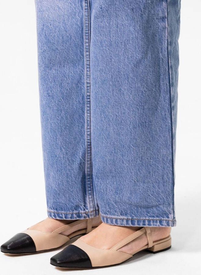 Sacha leren slingback loafers beige - Foto 2