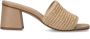 Sacha Dames Beige muiltjes met blokhak - Thumbnail 2