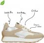 Sacha Dames Beige sneakers met zilverkleurige details - Thumbnail 5
