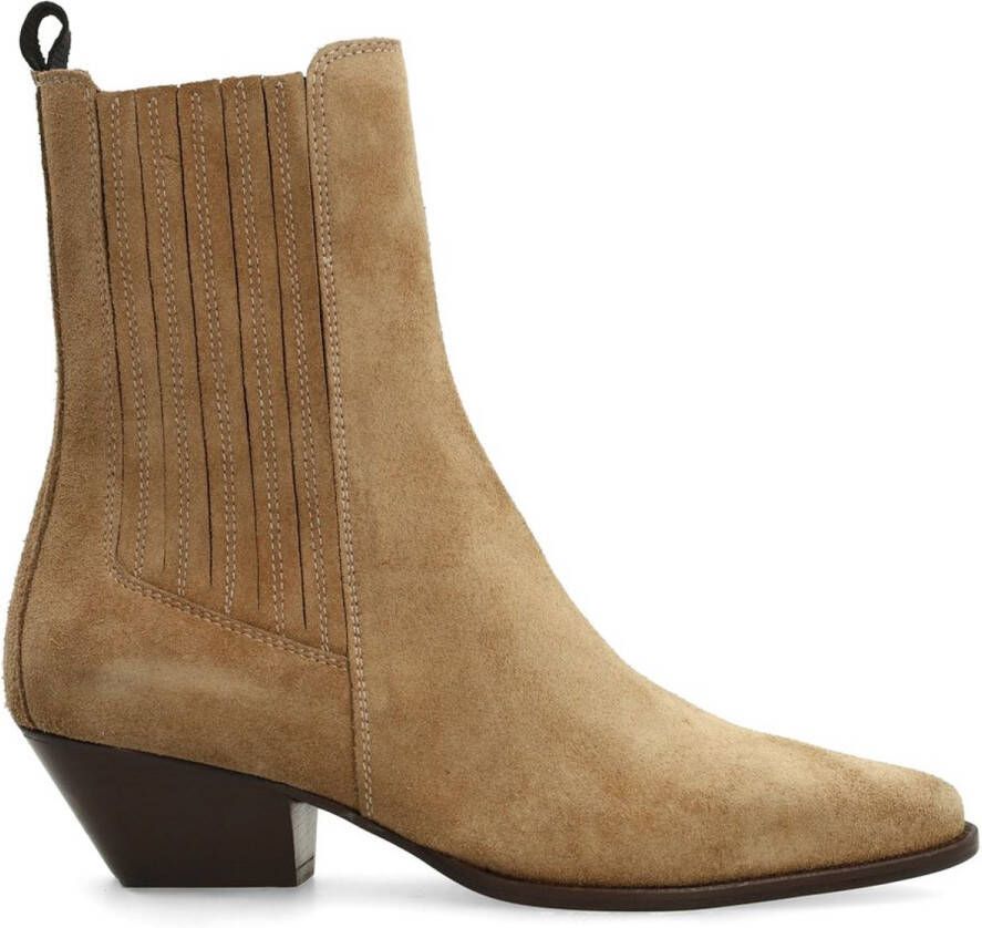 Sacha Dames Beige suède western laarsjes