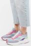 Sacha Dames Blauwe multicolor suède sneakers - Thumbnail 1