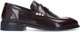 Sacha Dames Bordeaux leren loafers met studs - Thumbnail 2