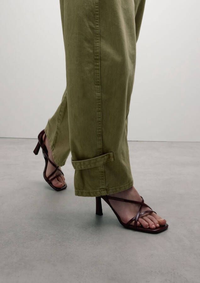 Sacha Dames Bordeaux sandalen met hak