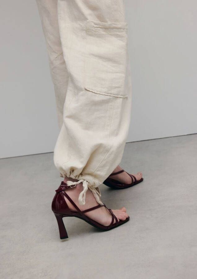 Sacha Dames Bordeaux sandalen met hak - Foto 2