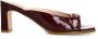 Sacha Dames Bordeaux sandalen met hak en buckle - Thumbnail 2