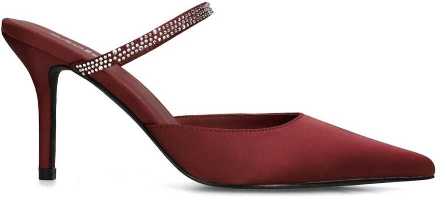 Sacha Dames Burgundy pumps met strass bandje