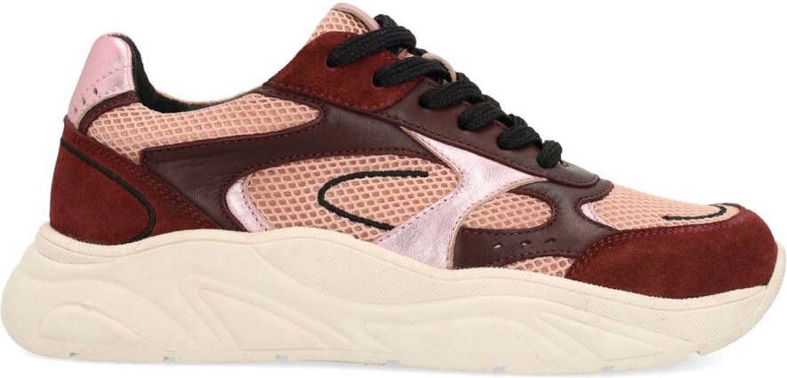 Sacha Dames Burgundy sneakers
