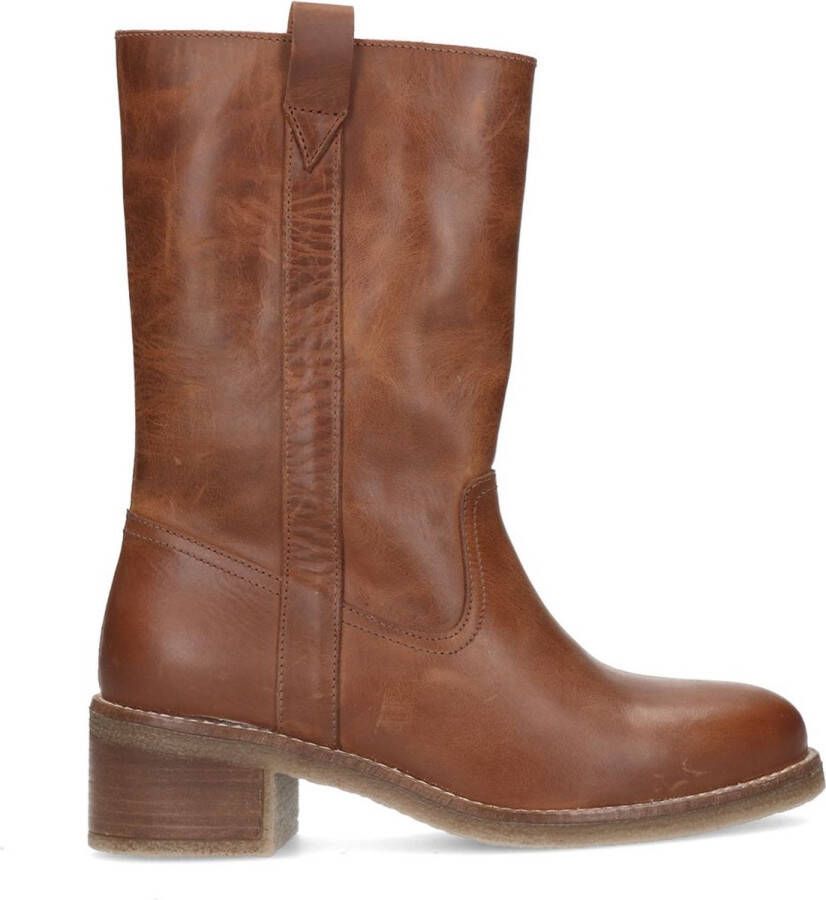 Sacha Dames Cognac leren laarzen - Foto 2