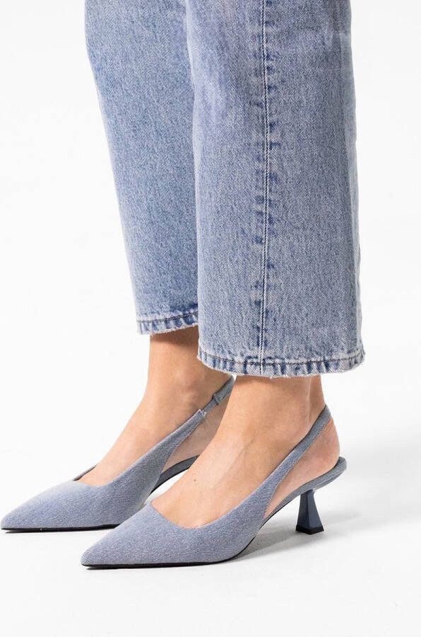Sacha Dames Denim slingback pumps