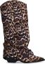 Sacha Dames Donkerblauwe denim cowboylaarzen met flap - Thumbnail 2