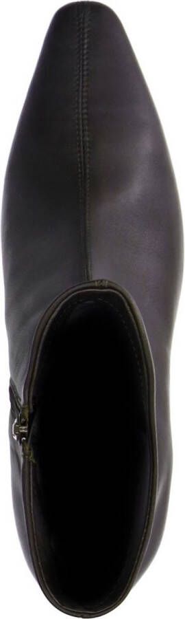 Sacha Dames Donkerbruine leren enkellaarsjes met hak - Foto 2