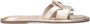 Sacha Dames Gouden leren slippers - Thumbnail 2