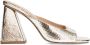 Sacha Dames Gouden metallic muiltjes met hak - Thumbnail 2